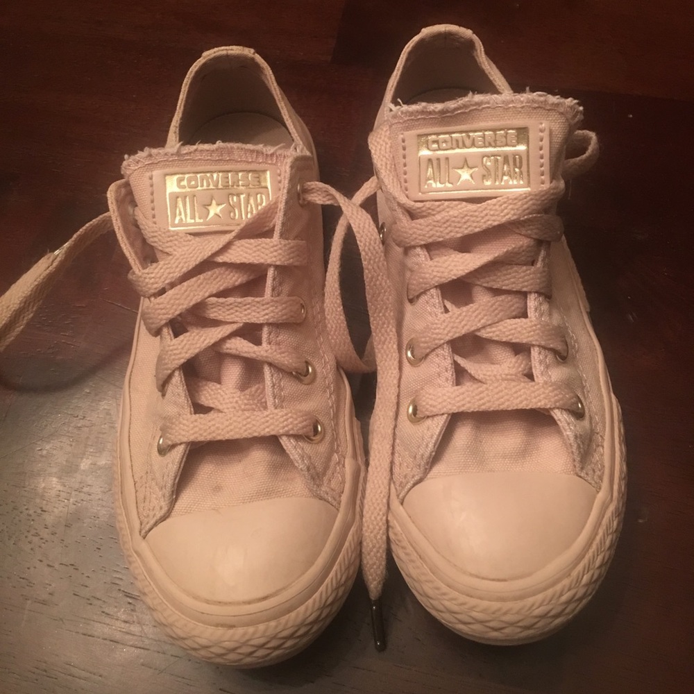 Rose Gold Converse Sneakers